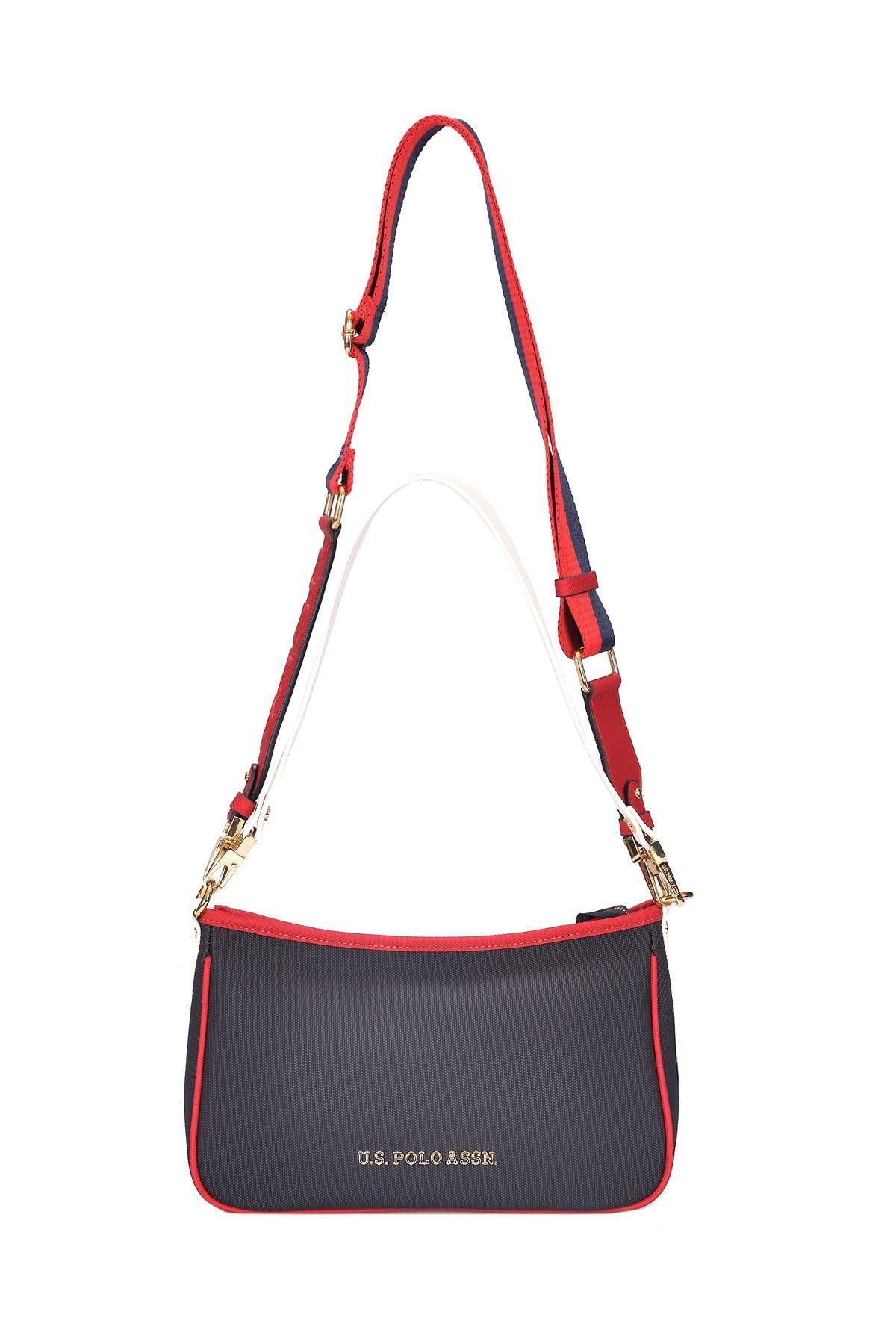 U.S. Polo Assn. Omuz Çanta US24278 Lacivert-Kırmızı-Beyaz