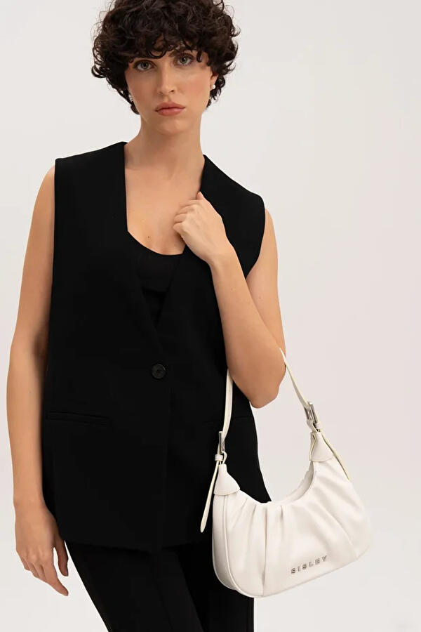 Sisley Kadın Kol Çantası SLY_098 Beyaz