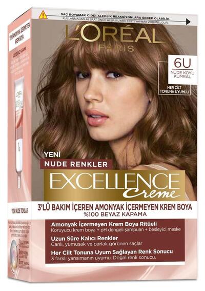 Excellence Saç Boyası No:6U Nude Koyu Kumral (Dy)