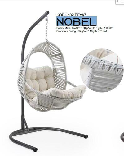 Capri Salıncak Tekli Nobel Beyaz 802
