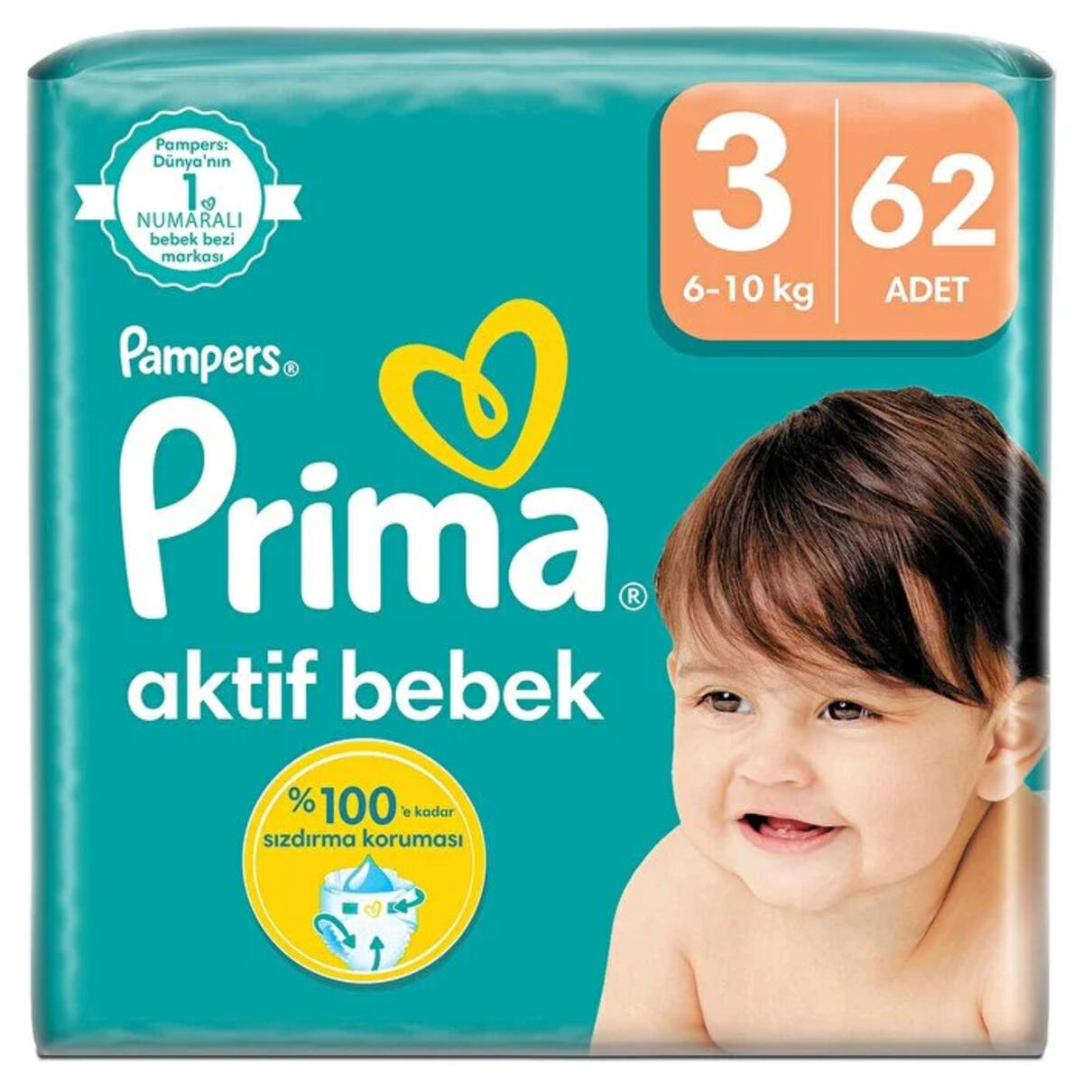 Prima Bez Aktif Bebek Fırsat Paketi 3 Beden 62Li