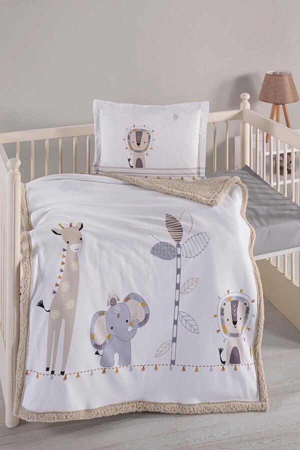 Kanz Battaniye Seti Bebek Polarlı (Knz-008) Lion