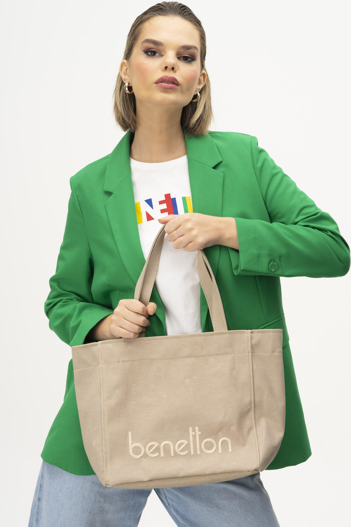 United Colors Of Benetton Kadın Kol Çantası BNT_1163 Kum