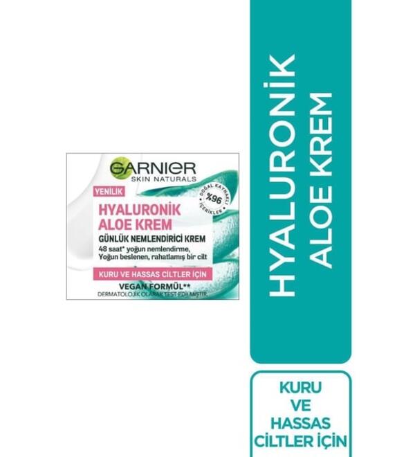 Garnier Krem Nemlendirici Hyaluronik Aloe Jel Gül 50Ml