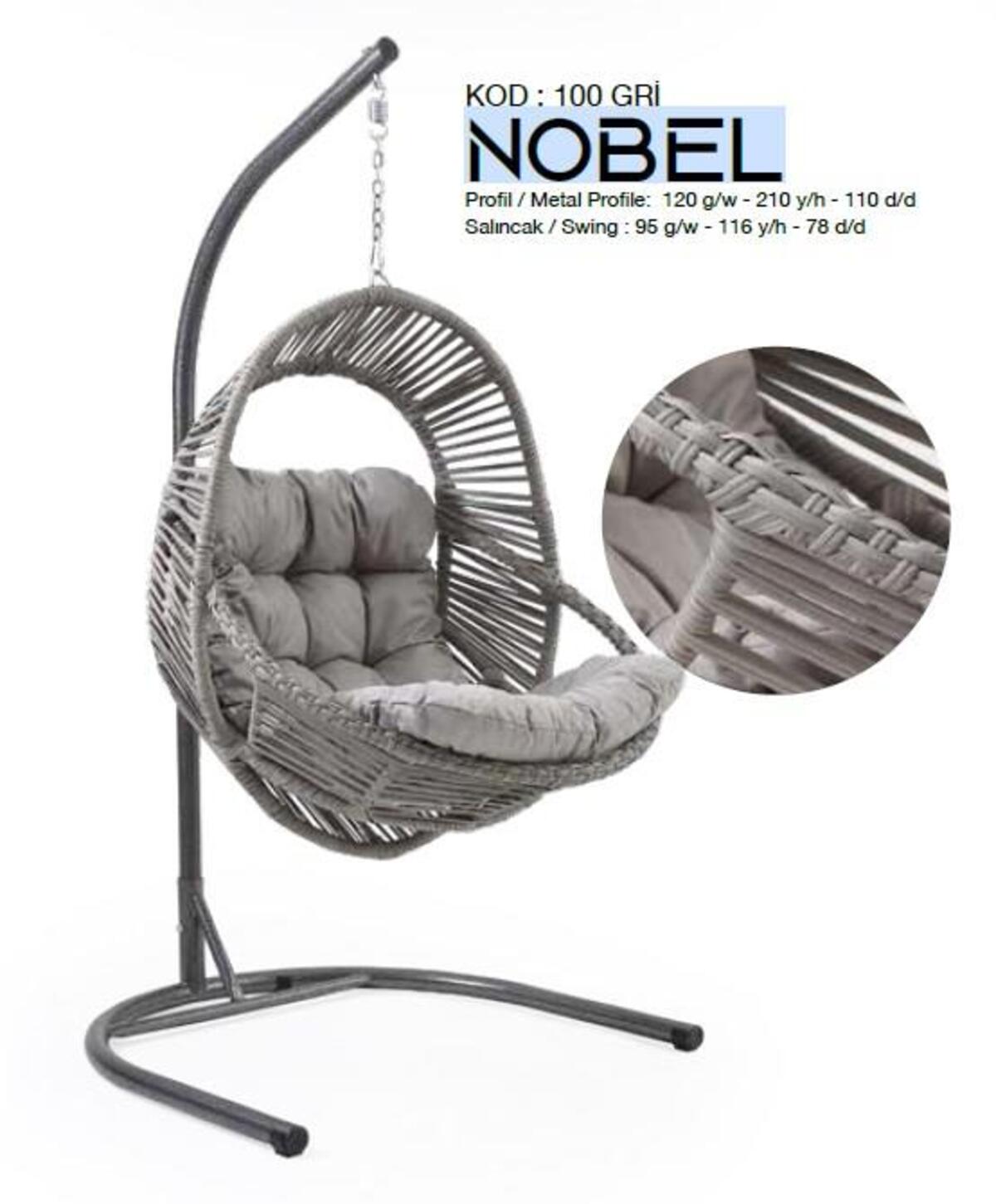 Capri Salıncak Tekli Nobel Gri 800