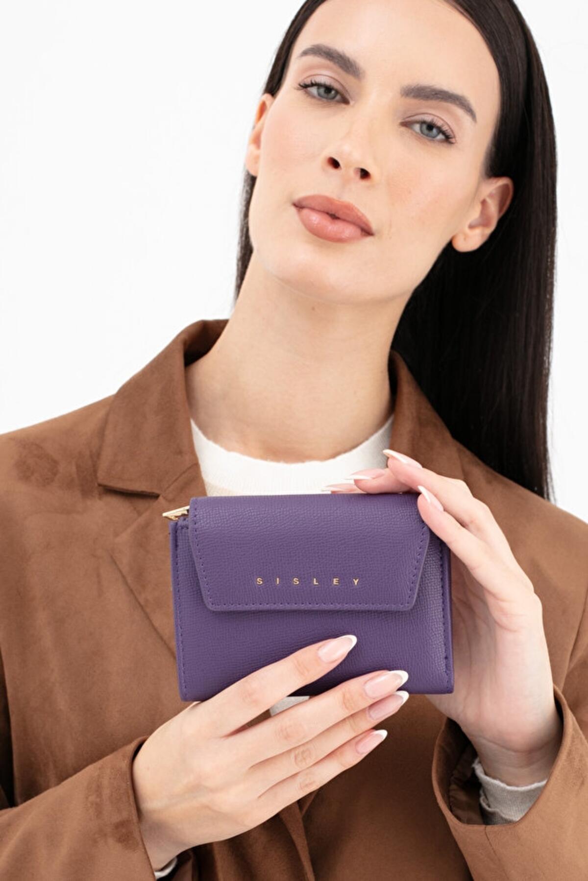 Sisley Kadın Cüzdan SLY_252 Mürdüm