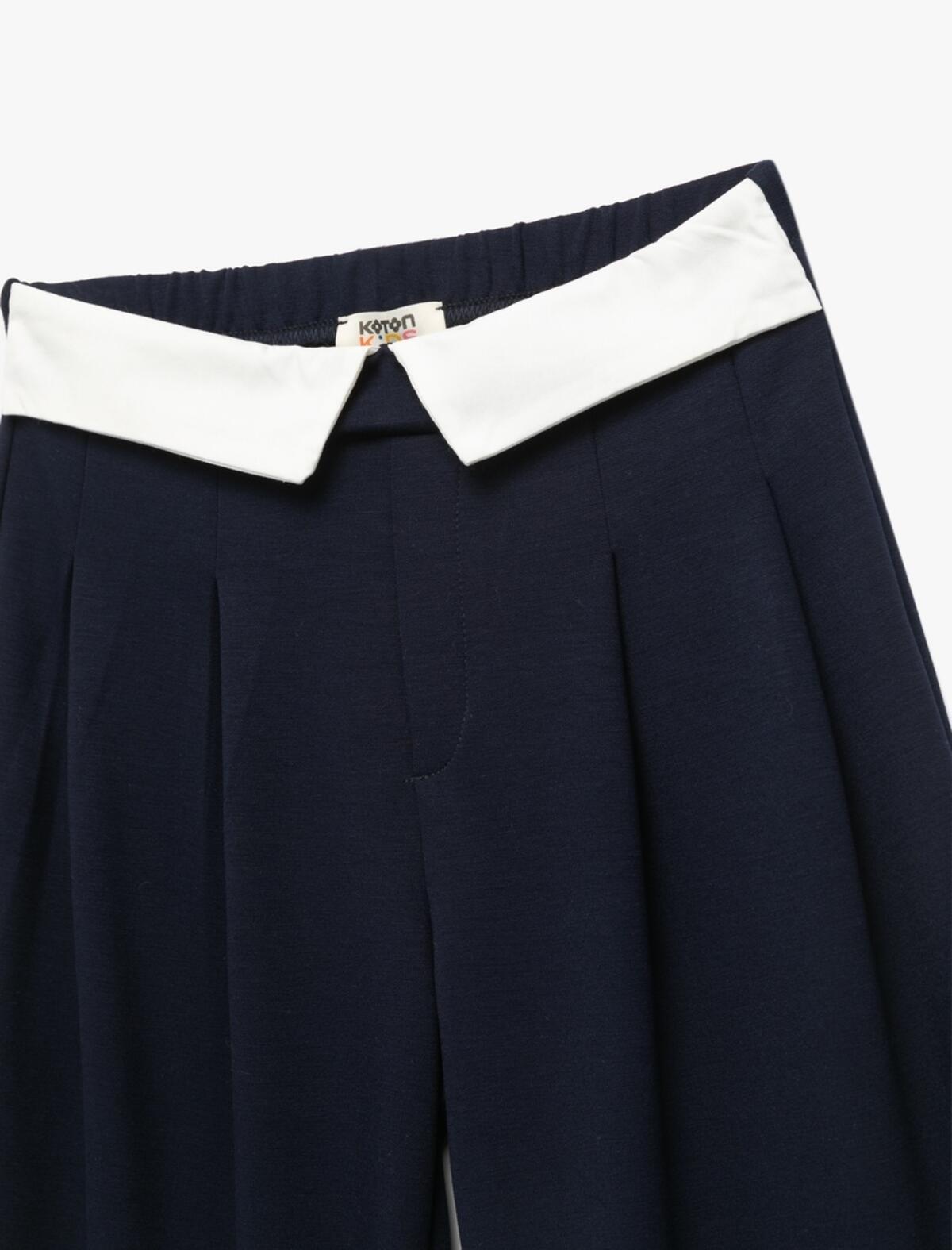Koton Pantolon Kız Çocuk 6WKG40009AK Lacivert