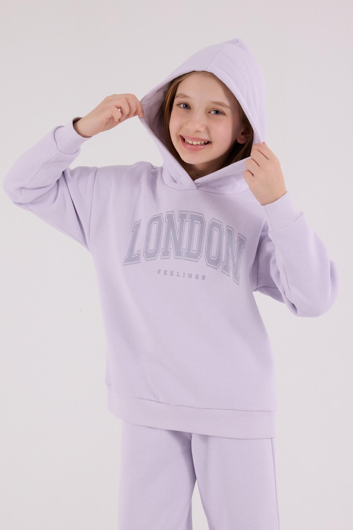 Rolypoly Eşofman Takımı Kız Çocuk RP3691-G Lila