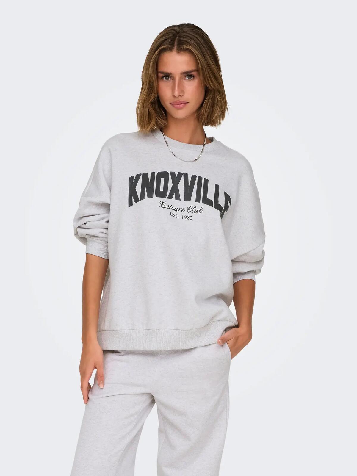 Only Sweatshirt 15337256 Açık Gri Melanj