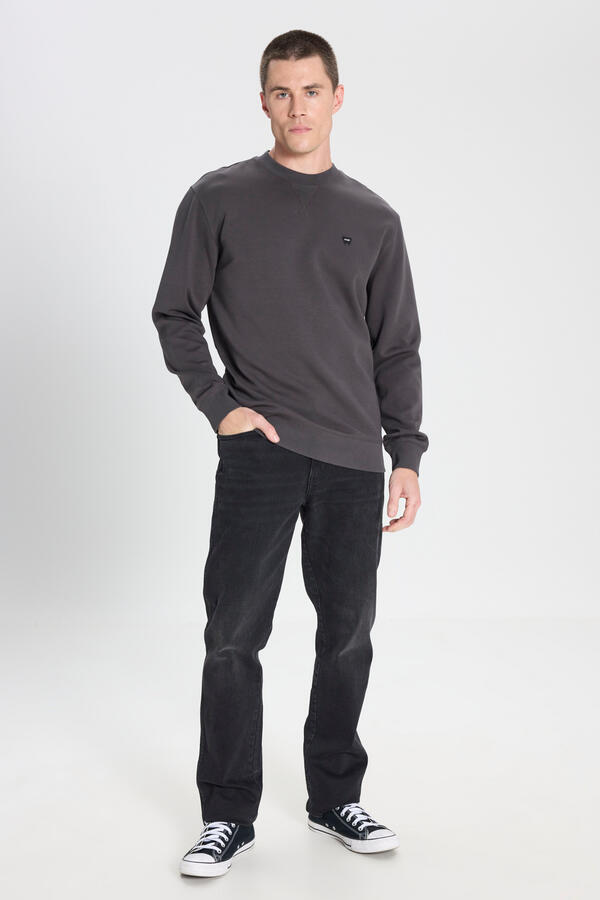 Wrangler Sweatshirt W24272633W Soluk Siyah