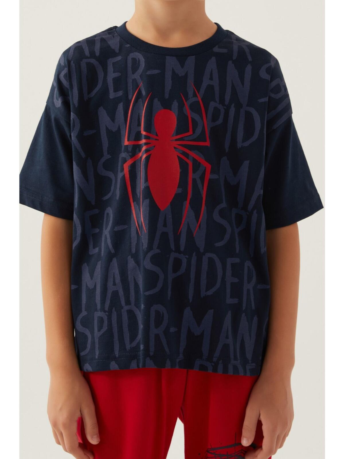 Spiderman Kapri Takım Erkek Çocuk D4877-3 Lacivert