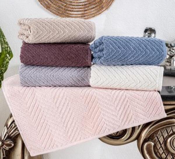 Nurpak Havlu 50*90 Jakarlı Zikzak Asorti