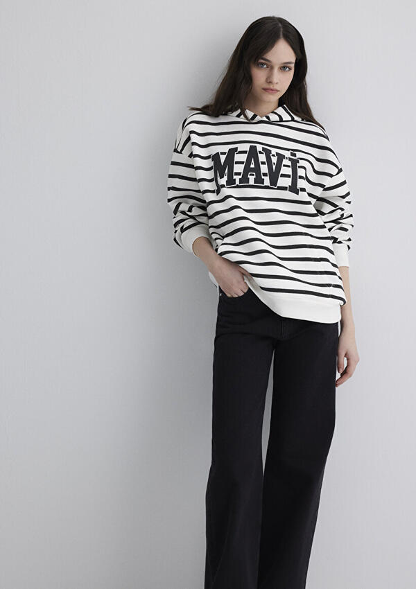 Mavi Sweatshirt M1S10118-84603 Beyaz