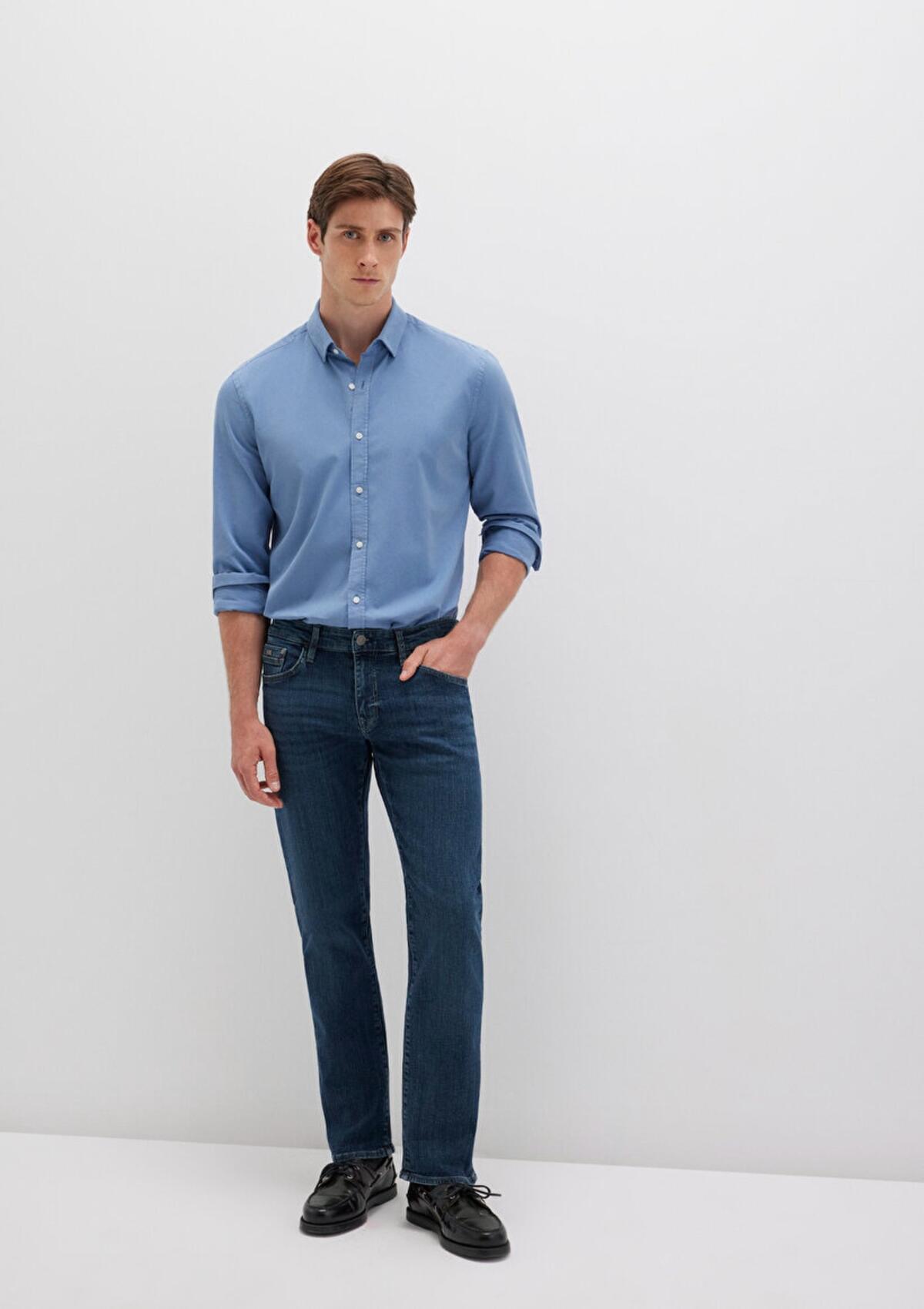 Mavi Pantolon Martin Deep Brushed M0037885202 Koyu Mavi