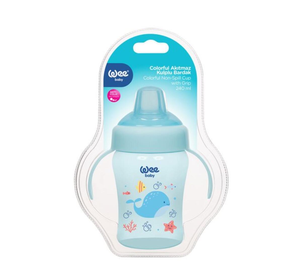 Wee Baby Kulplu Bardak Akıtmaz 240ML(Antikolik) RB775