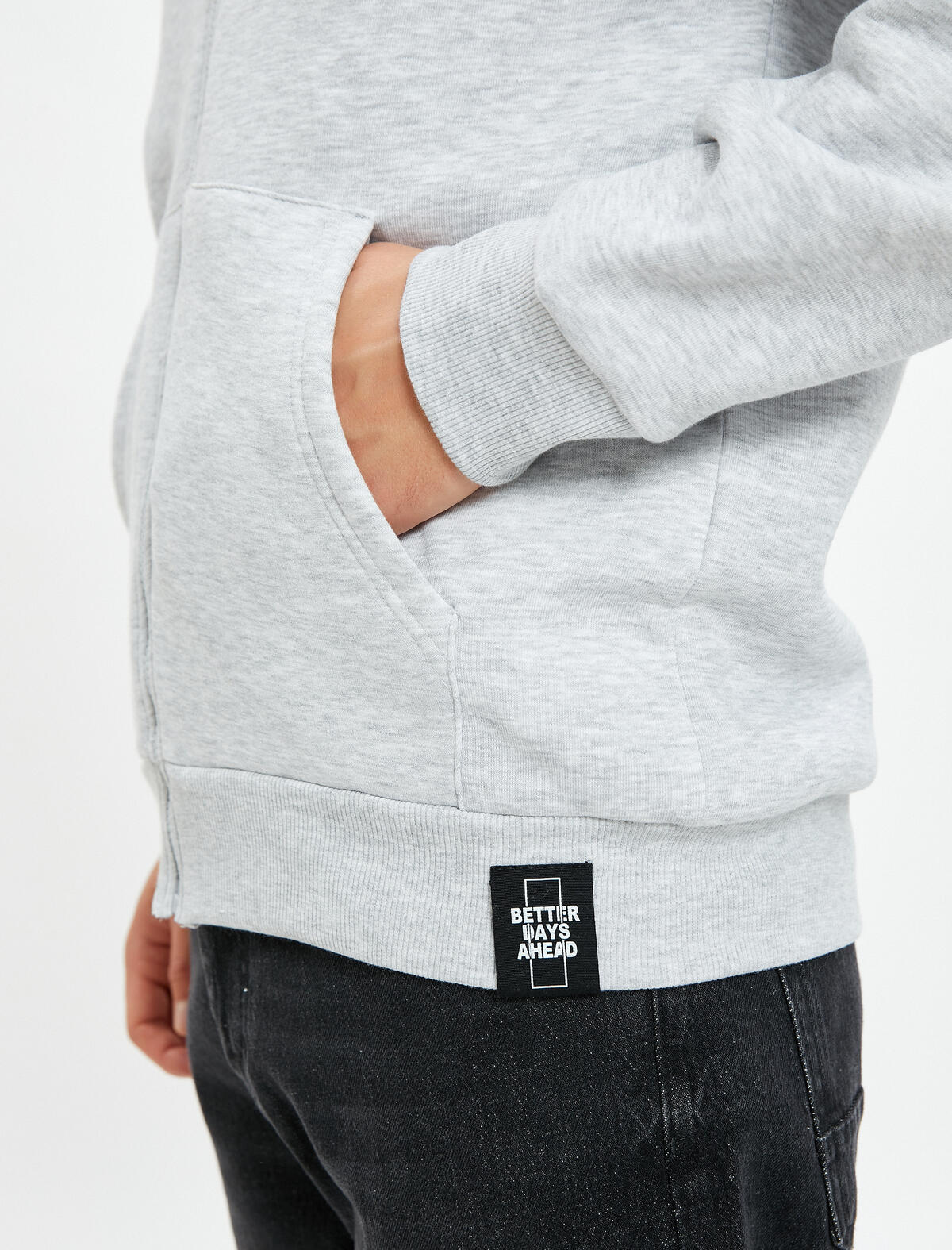 Koton Sweatshirt 4WAM70029MK Gri