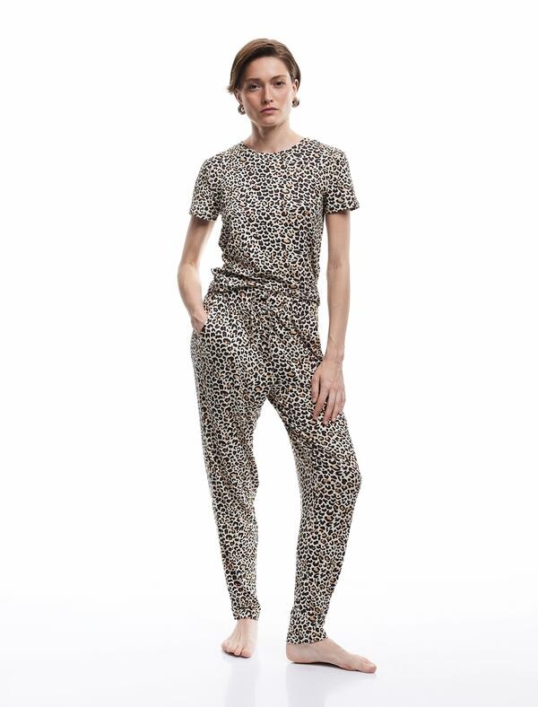 Koton Pijama Alt 6WLK40110MK Leopar Desenli