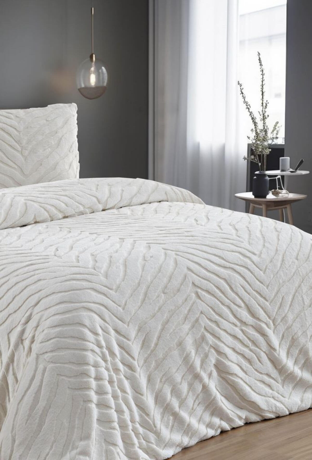 Merinos Yorgan Seti Dıamond Çk Zebra Krem