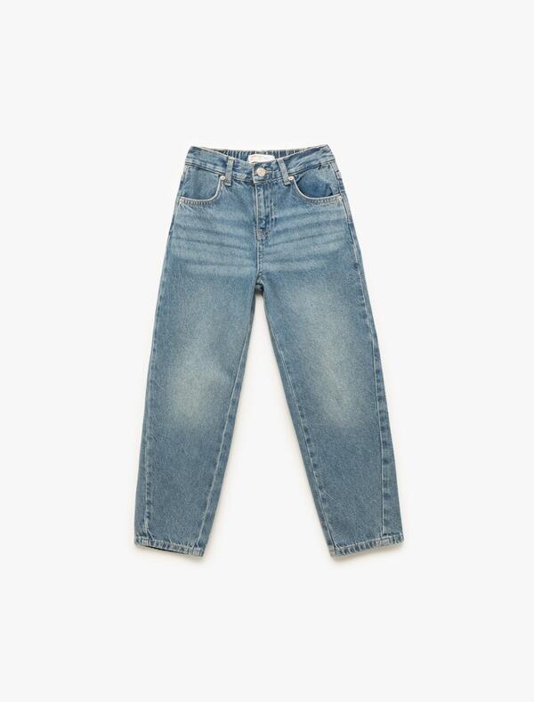 Koton Pantolon Erkek Çocuk 6WKB40004TD Orta İndigo