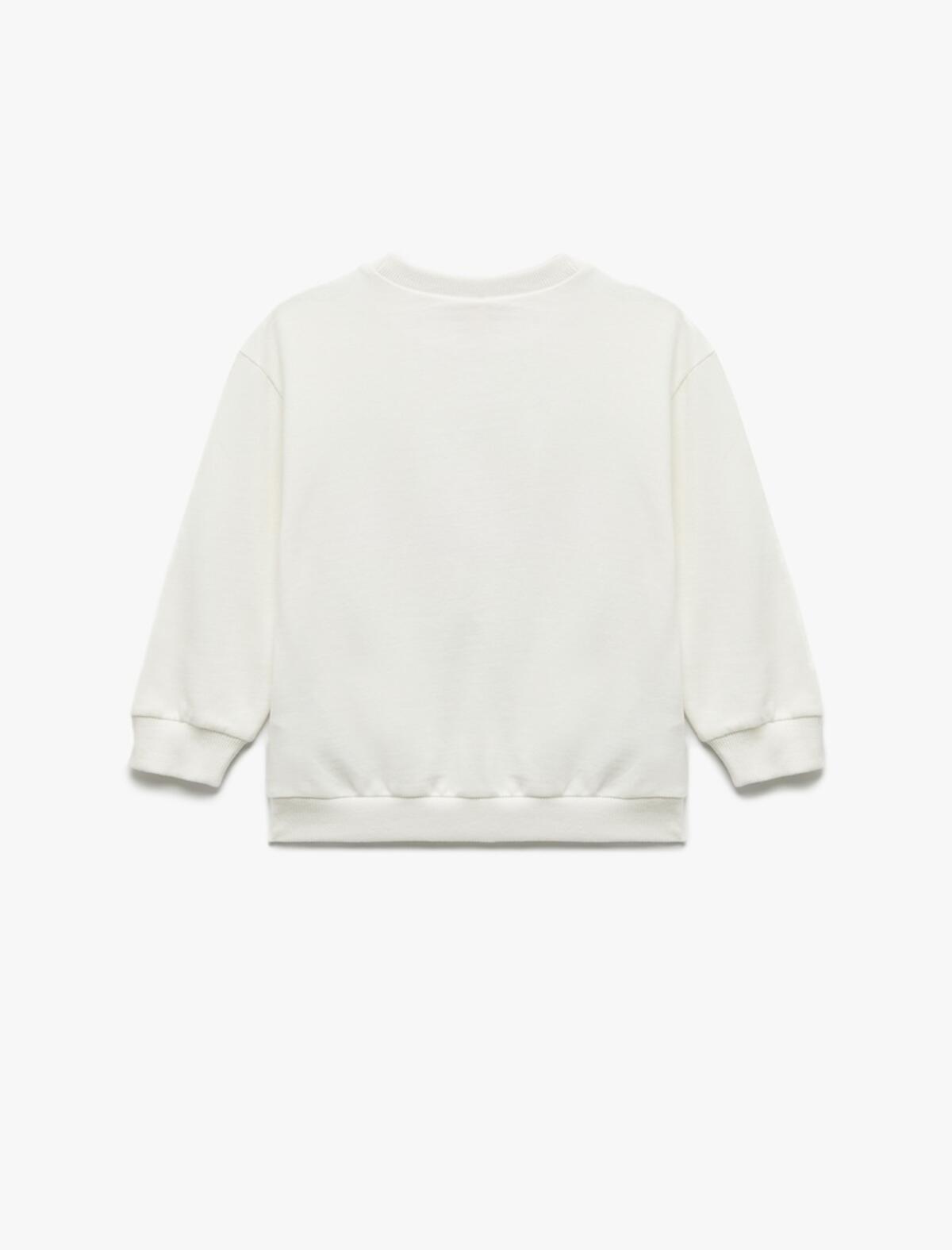 Koton Sweatshirt Kız Bebek 6WMG10004AK Beyaz