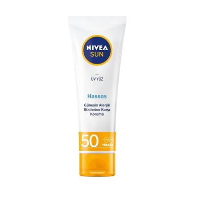 Nivea Sun Yüz Kremi Hassas SPF50 50Ml (Dy)