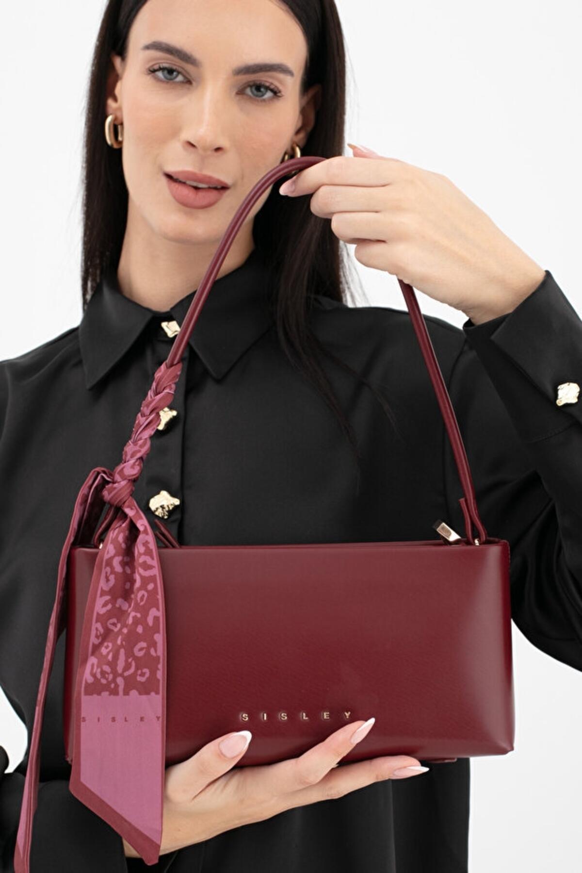 Sisley Kadın Kol Çantası SLY_281 Bordo Sisley Kadın Kol Çantası SLY_281 Bordo