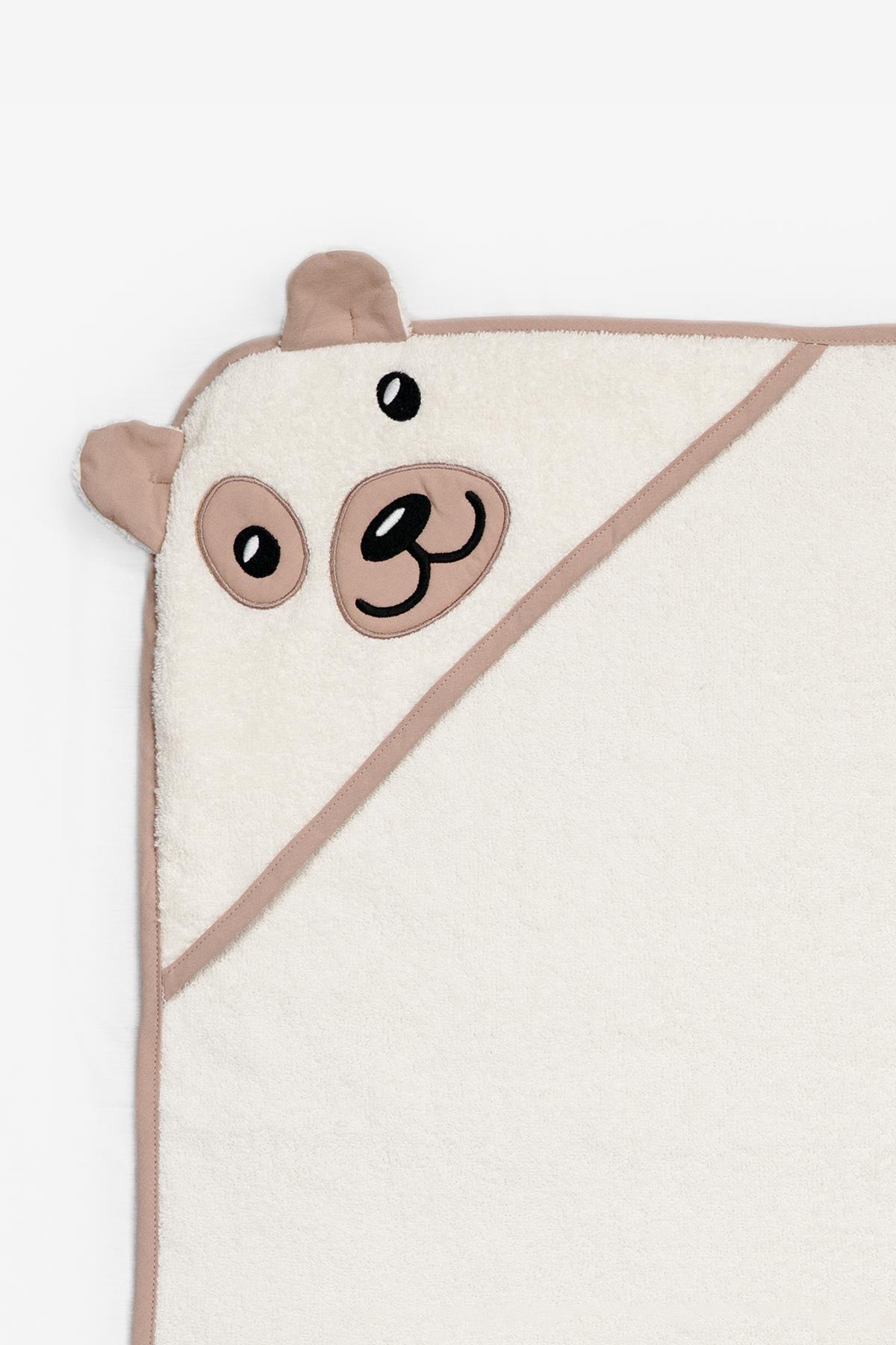 Kanz Havlu Kundak Silgi Nakışlı (Knz-037) Bear Krem