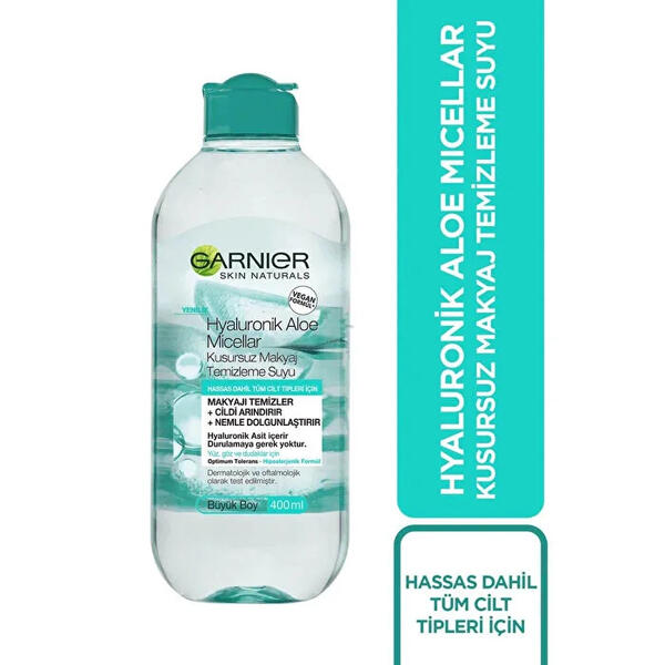 Garnier Makyaj Temizleme Suyu Hyaluronik Aloe 400Ml