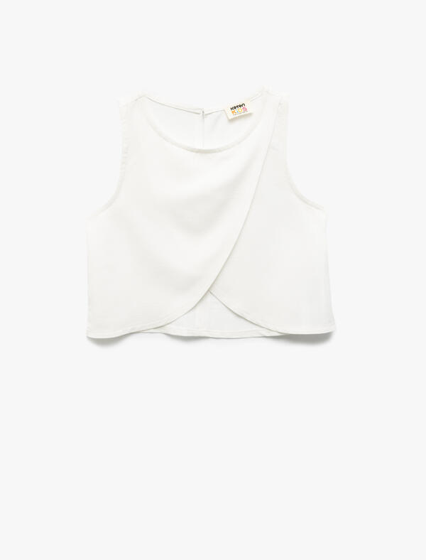 Koton Bluz Kız Çocuk 5SKG60014AW Beyaz