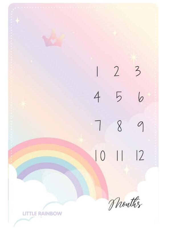 Kanz Bebek Anı Battaniye Fotoğraf Çekim (Knz-010) Little Rainbow