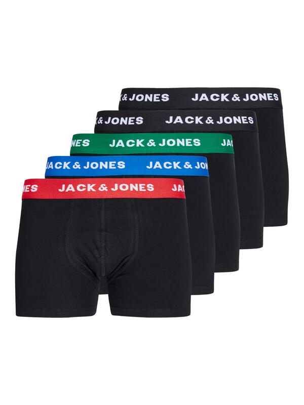 Jack&Jones Junior Boxer 5Li Erkek Çocuk 12210878 Siyah
