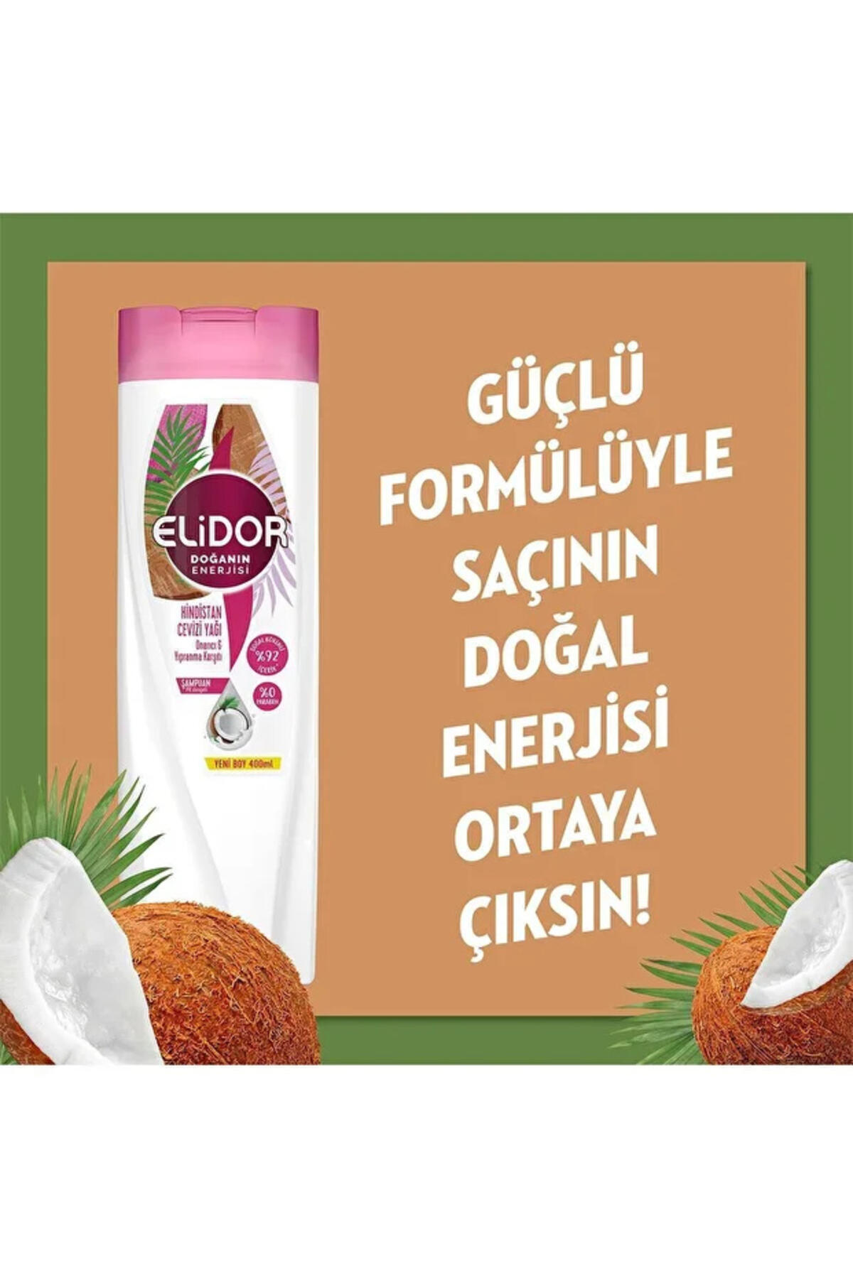 Elidor Şampuan Hindistan Cevizi Yağı 400Ml