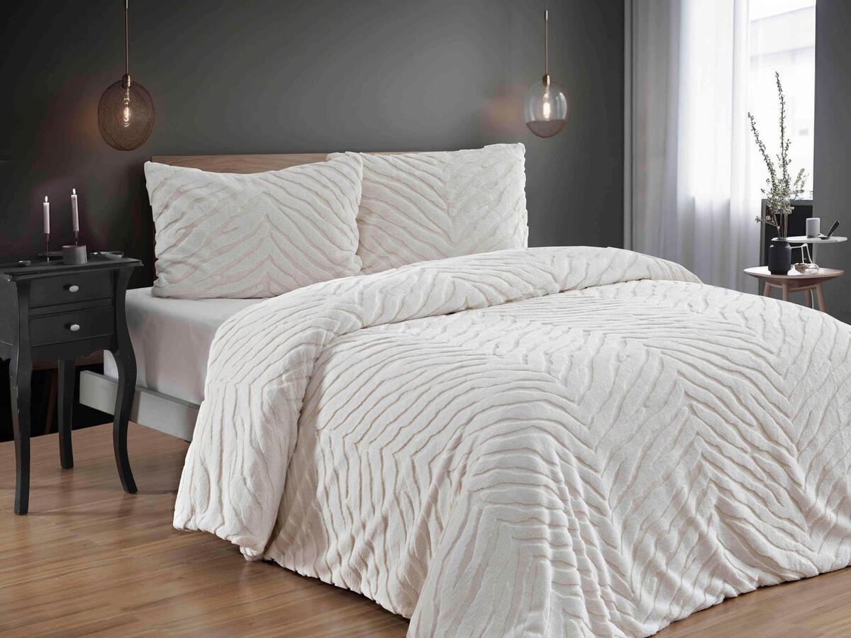 Merinos Yorgan Seti Dıamond Çk Zebra Krem