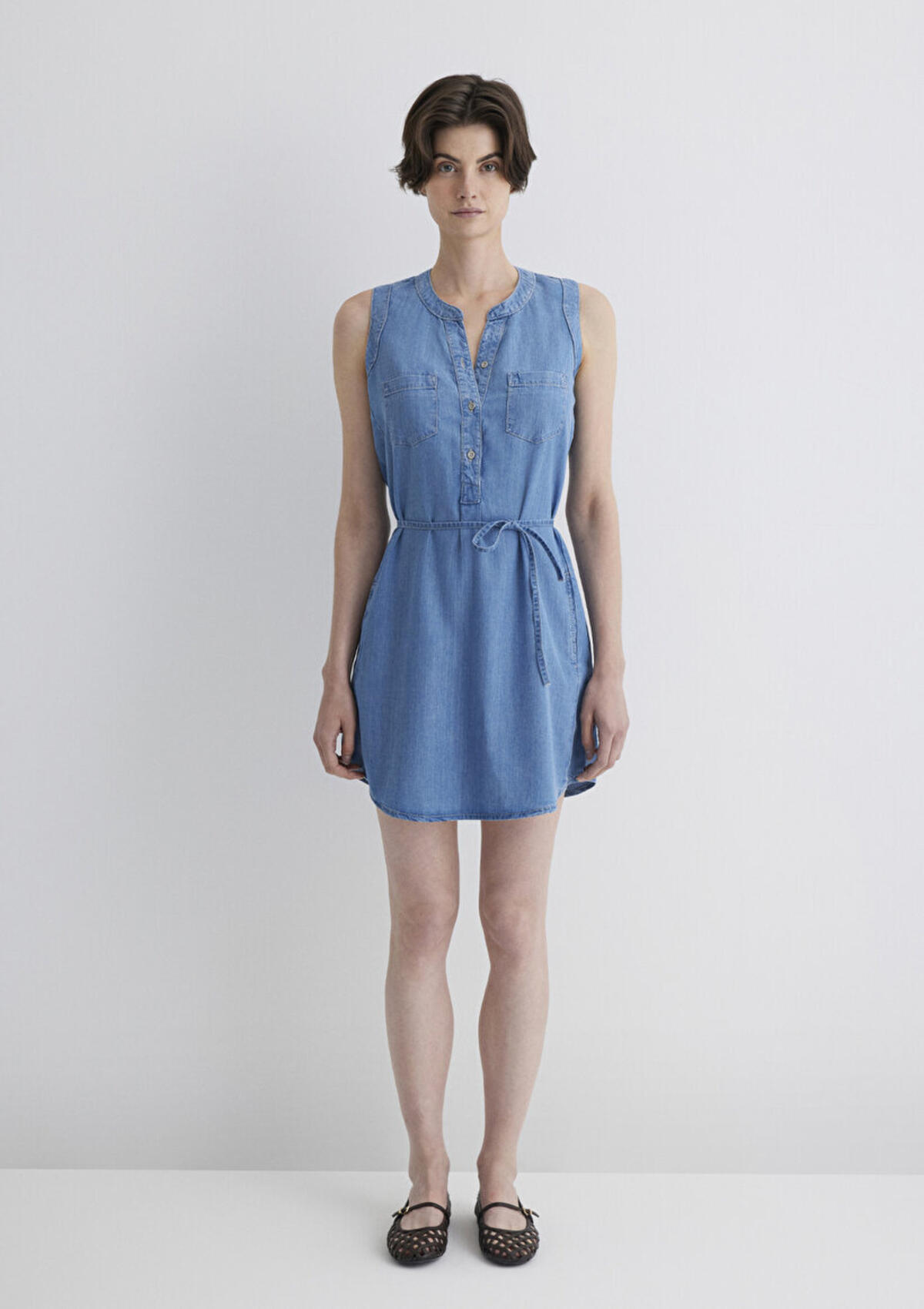 Mavi Elbise Suzy M130317-89756 Açık Mavi S