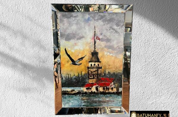 Batuhan Ayna Kız Kulesi Tablo (Yağlı Boya )Bth-41