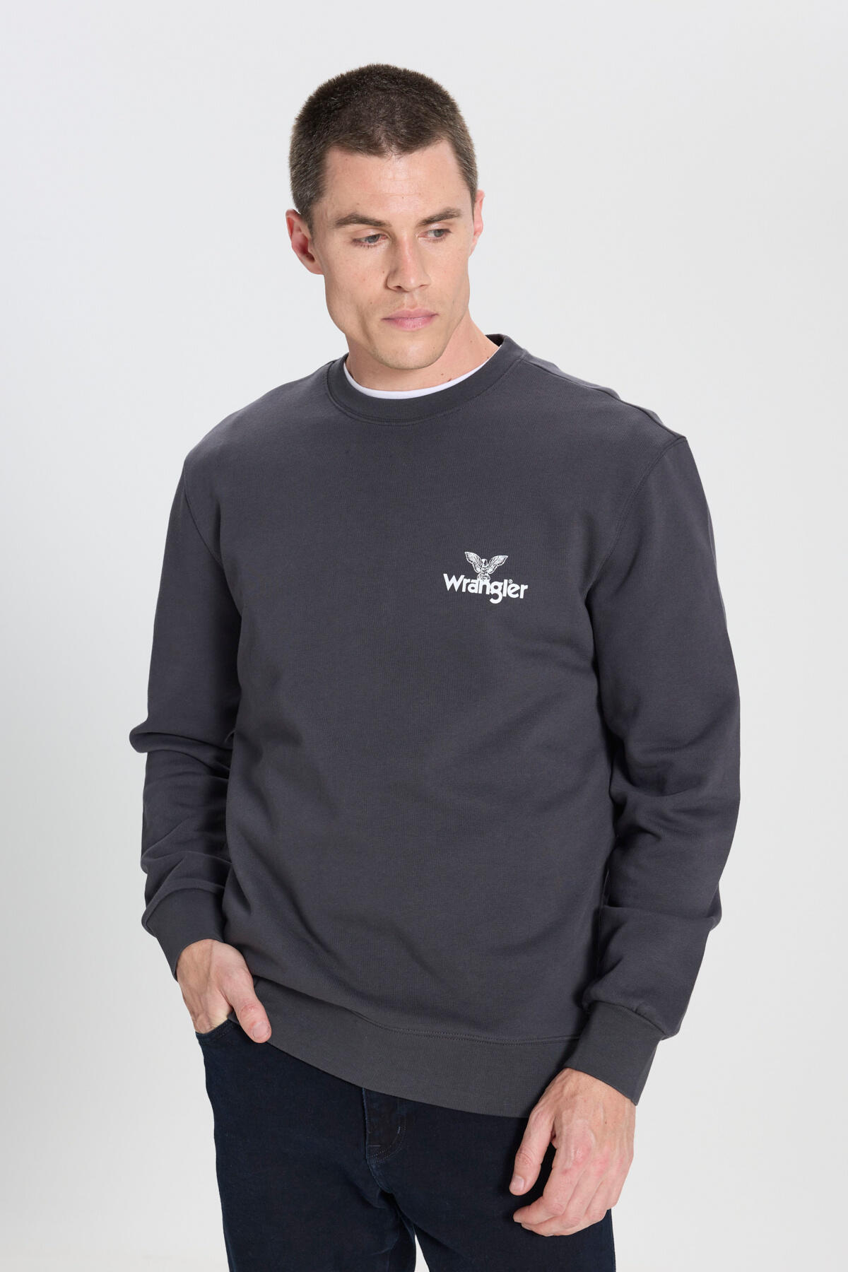 Wrangler Sweatshirt W6895935355 Antrasit