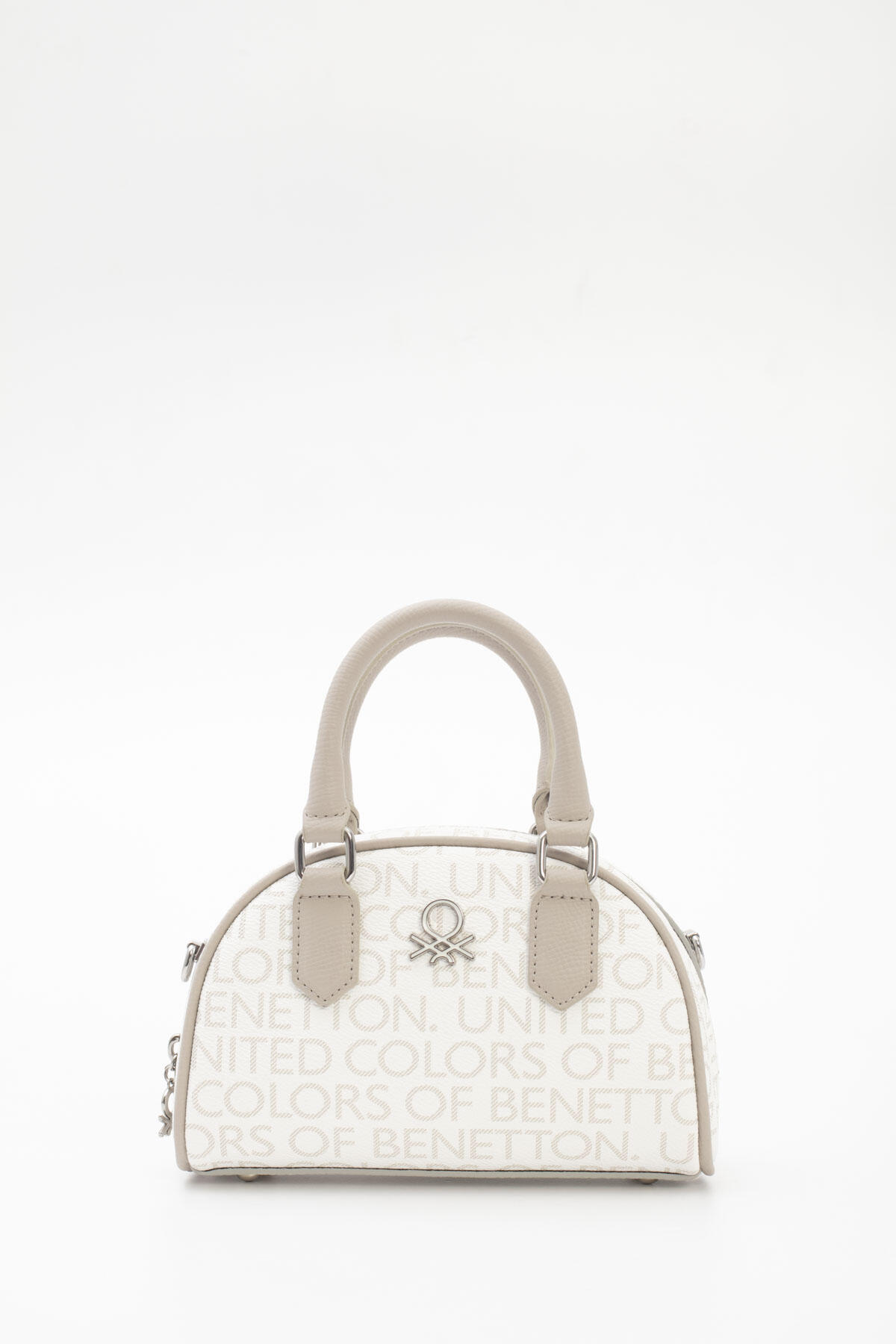 United Colors Of Benetton Kadın Kol Çantası BNT_1787 Beyaz-Taş