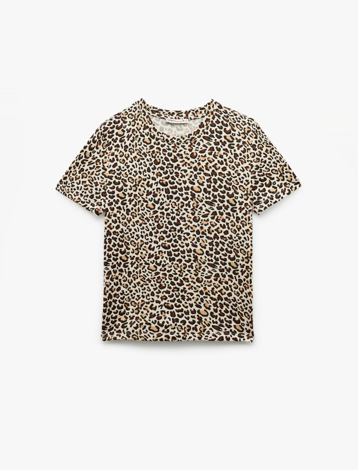 Koton Pijama Üst 6WLK40109MK Leopar Desenli