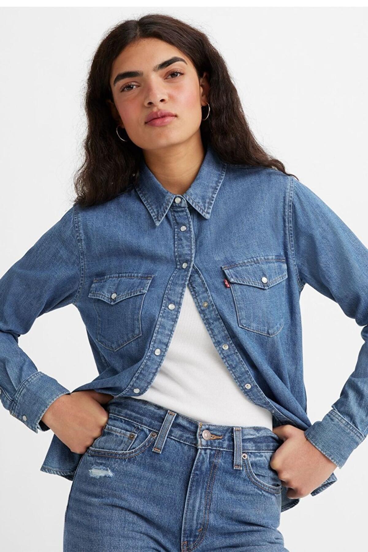 Levis Gömlek 16786-0017 Orta İndigo