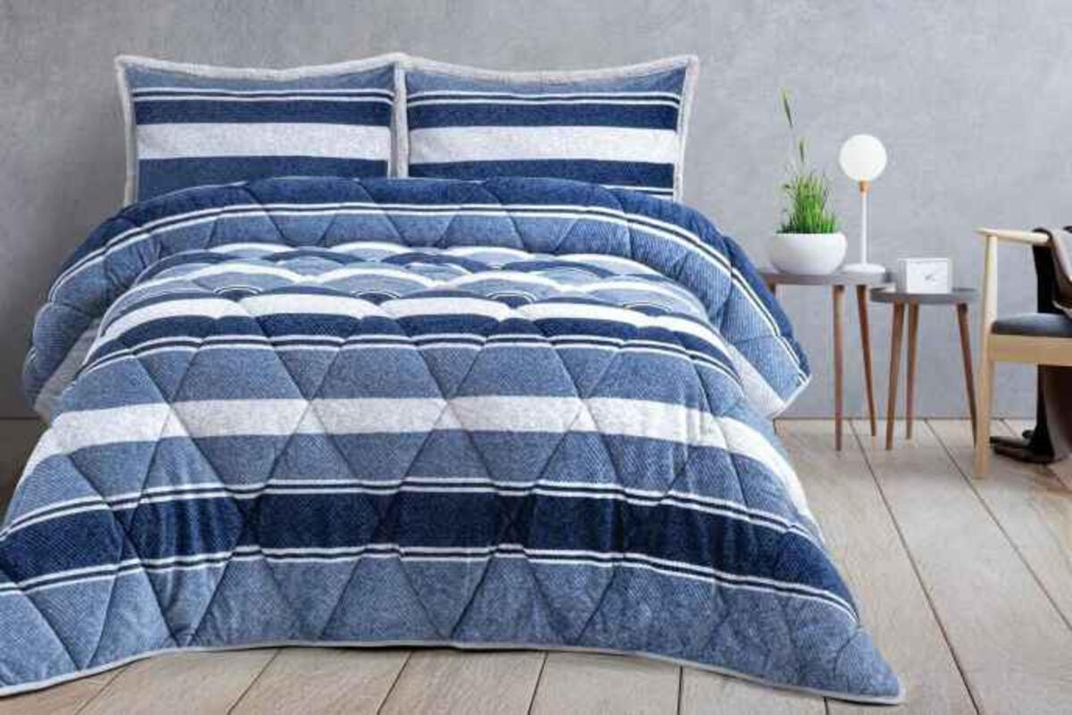 Merinos Yorgan Comforter Set Çk Molly Mavi