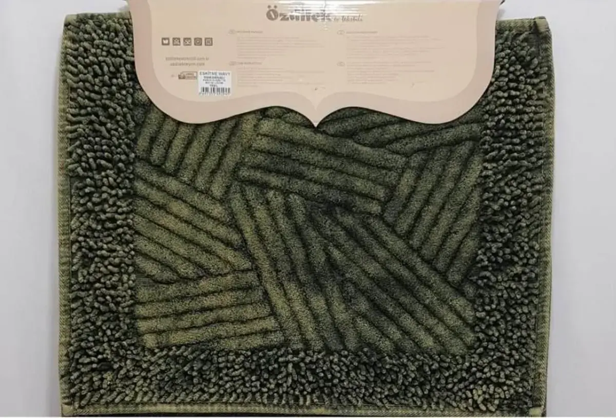 Özdilek Klozet Takımı Eskitme Makarnalı Wavy Yeşil