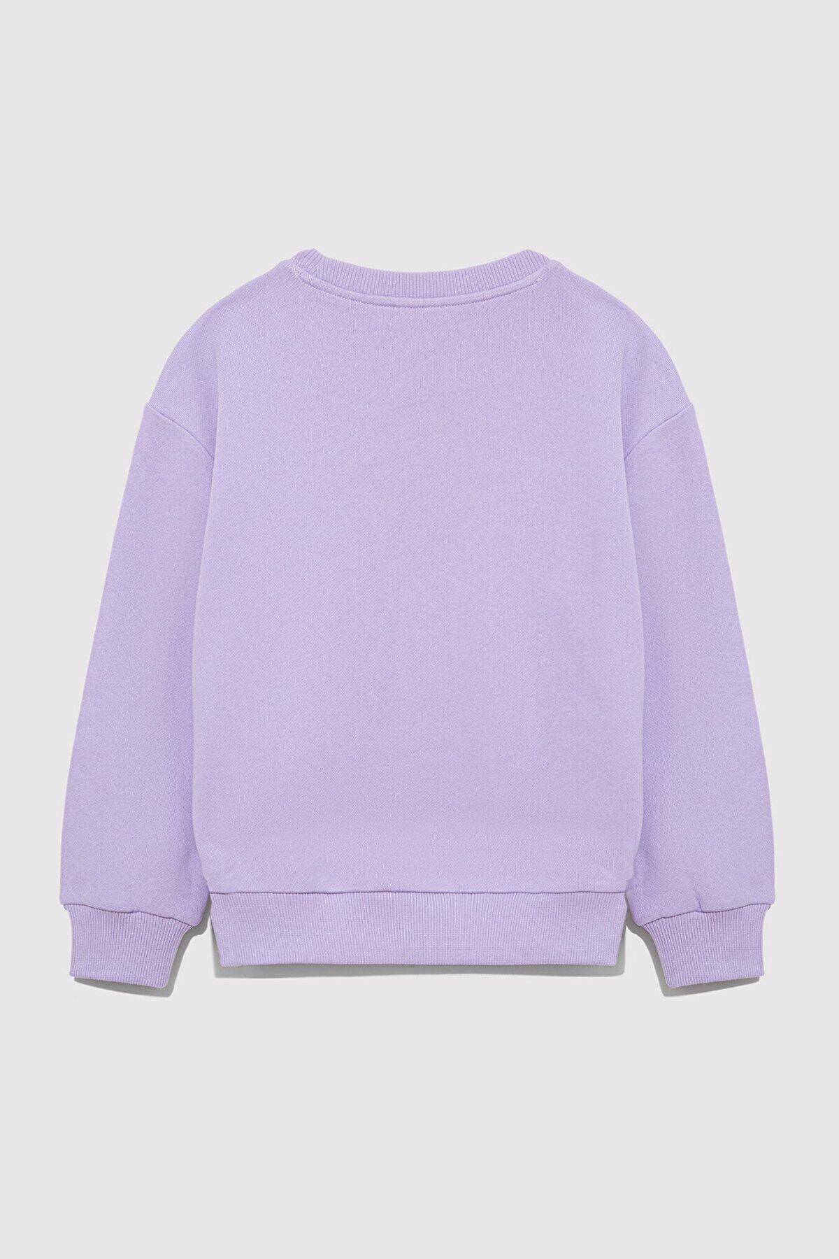 Mavi Sweatshirt Kız Çocuk M7610035-81964 Lavanta