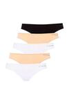 U.S Polo Assn. Kadın Brazilian Slip 5Li 67007 Siyah-Beyaz-Ten-Beyaz-Ten