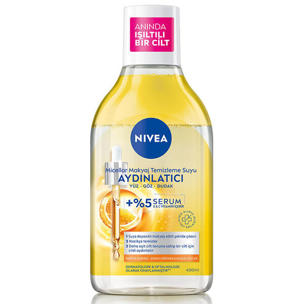 Nivea Makyaj Temizleme Suyu Micellair Aydınlatıcı.400Ml