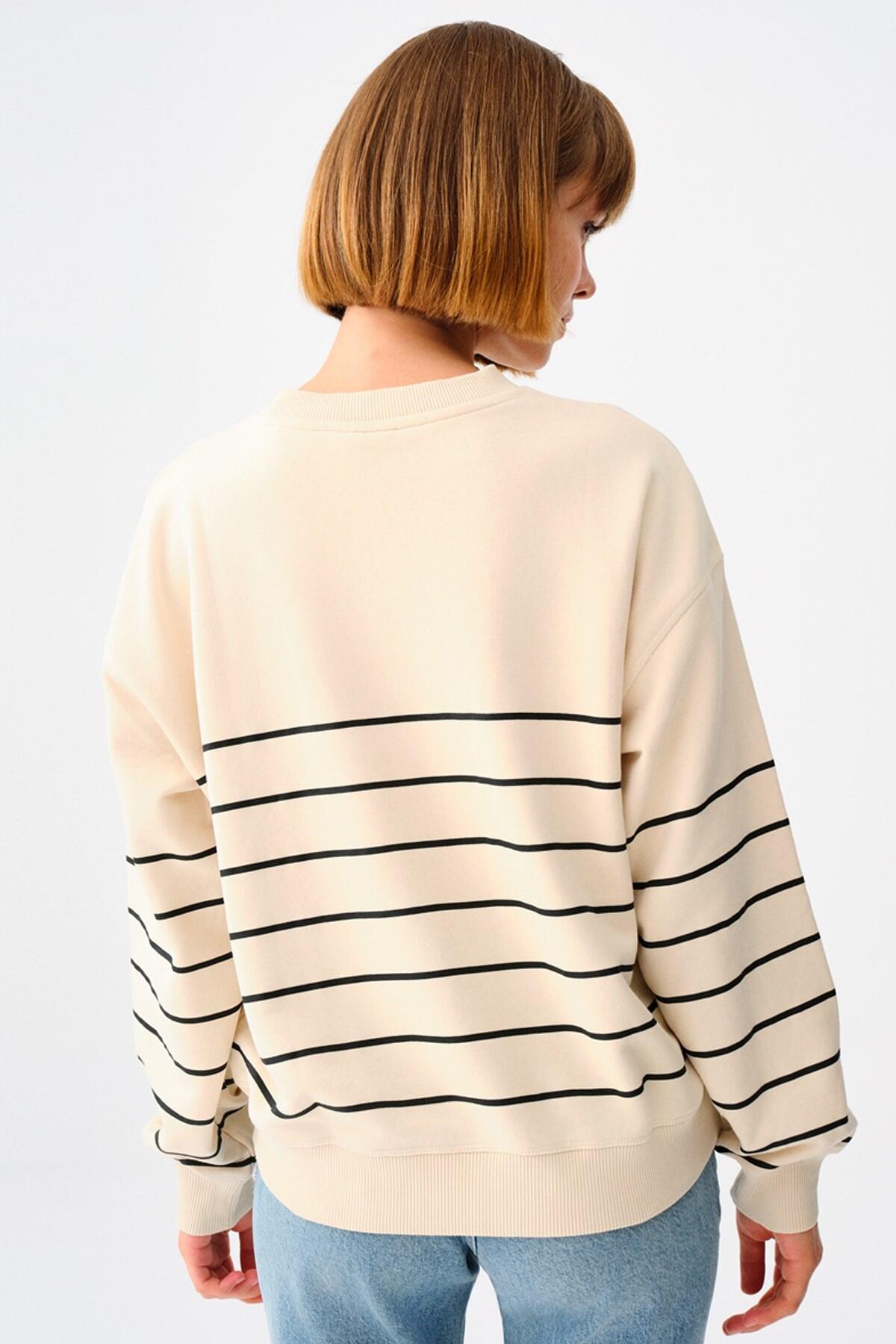 Loft Sweatshirt 2038205 Açık Taş