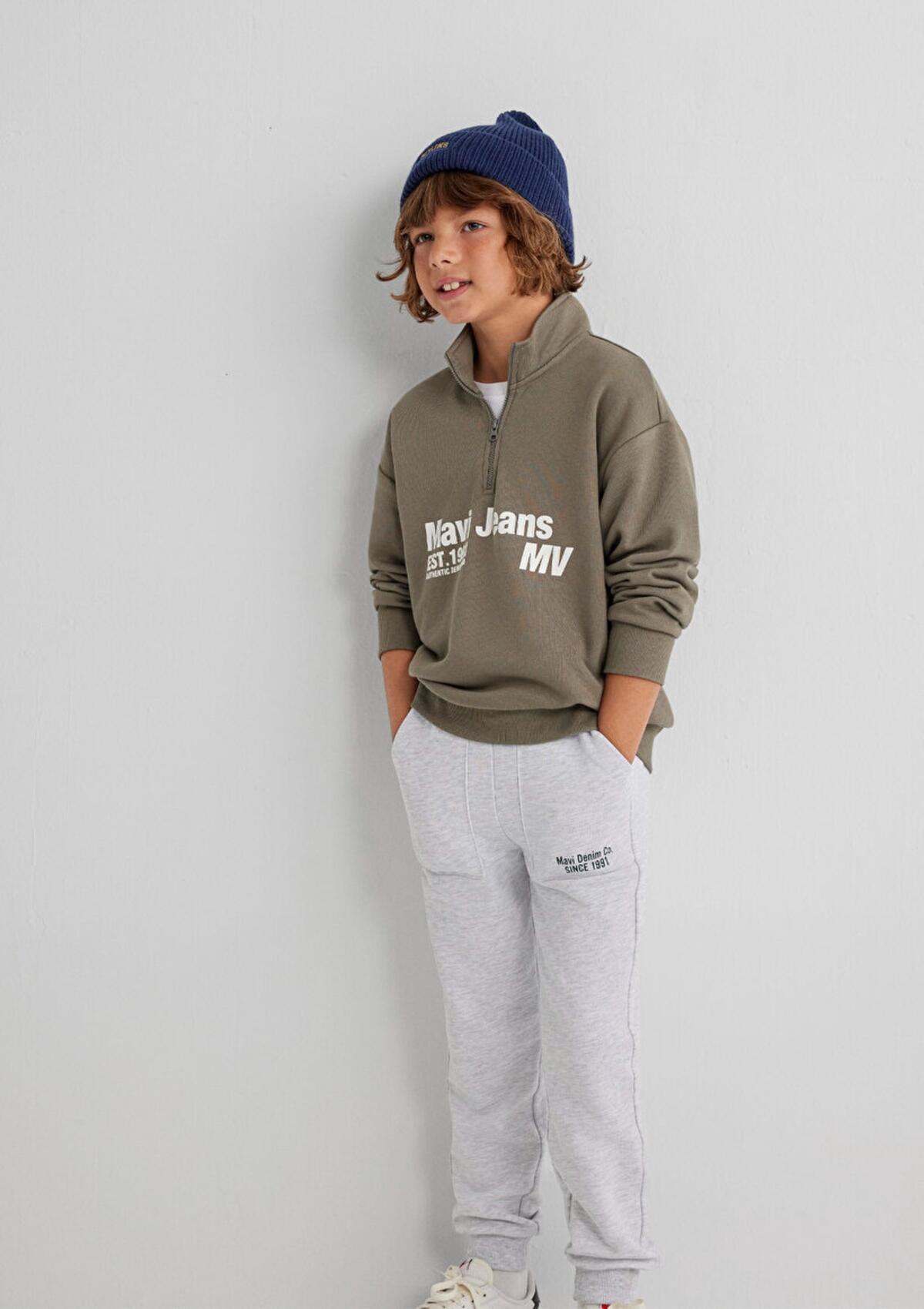 Mavi Sweatshirt Erkek Çocuk M6S10142-86961 Yeşil
