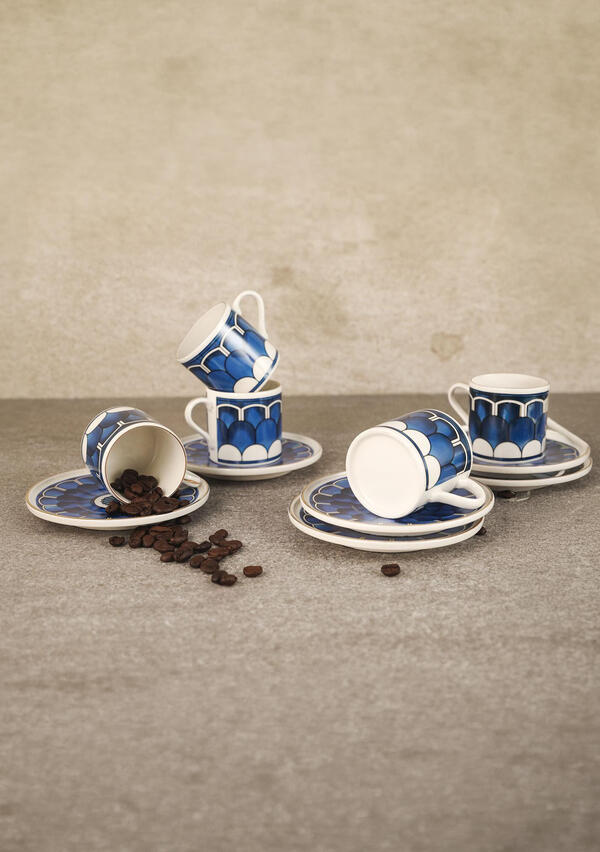 Aryıldız Kahve Fincan Tk 6Lı Ar238219 Blue Wave