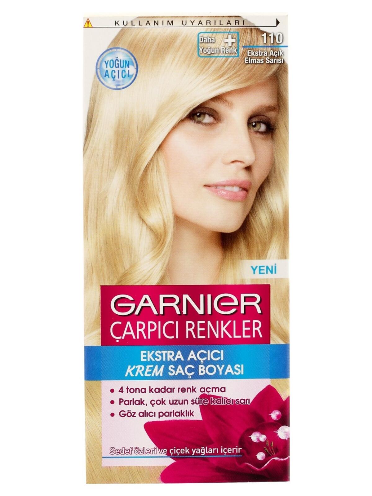 Garnier Saç Boyası Çarpıcı Renkler No:110 Açık Elmas Sarı