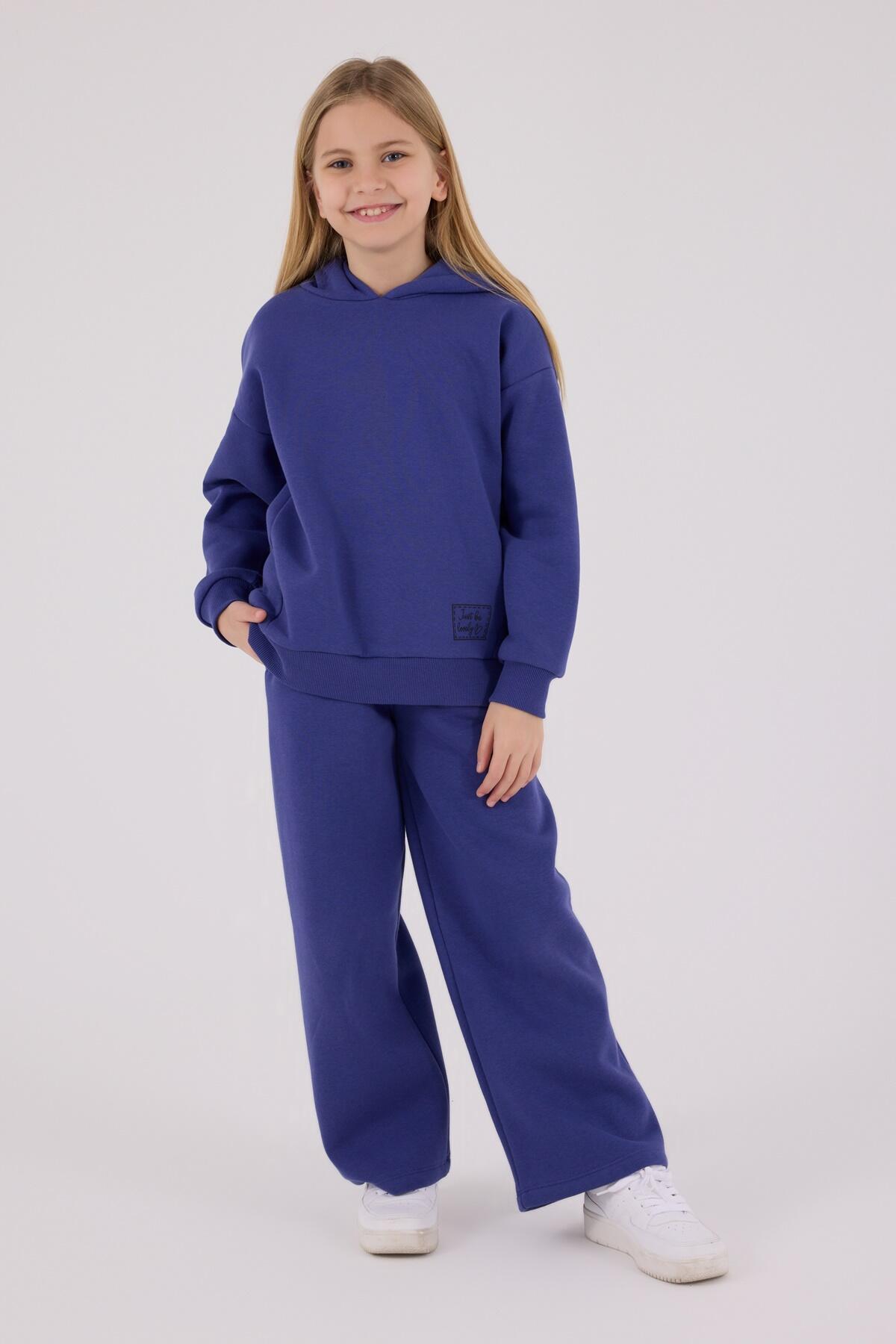 Rolypoly Eşofman Takımı Kız Çocuk RP3692-G Koyu İndigo