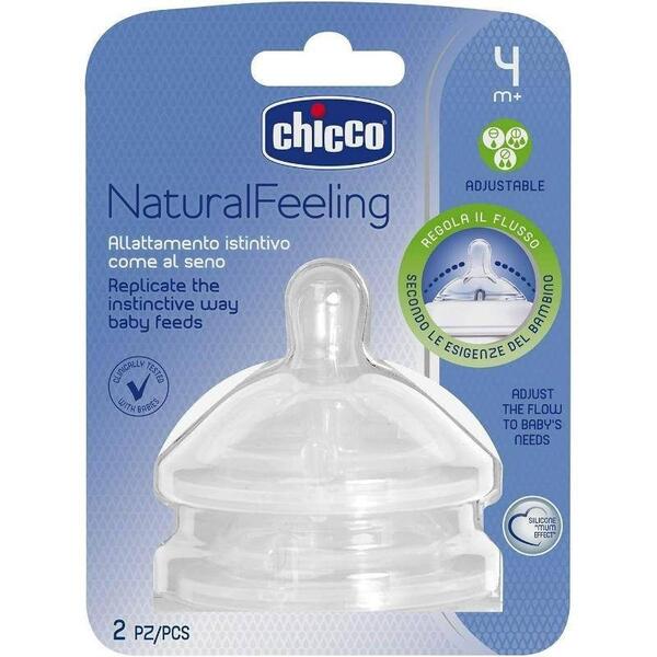 Chicco Biberon Emziği Natural Feeling Hızlı 4Ay+ 81035